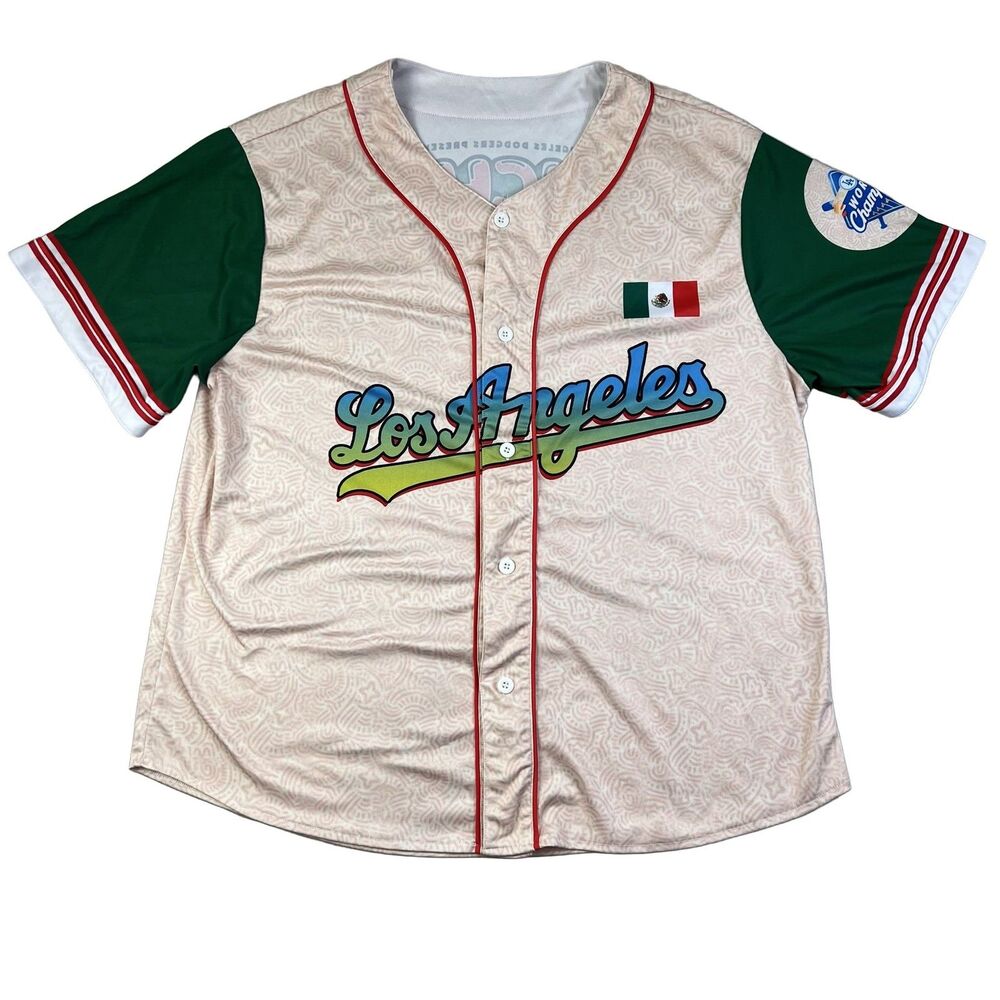 FOCO Lucha Dodgers Mexican Heritage Night Jersey XL MLB Baseball